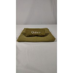 Quince Home European Linen Euro Sham Aloe Bedding